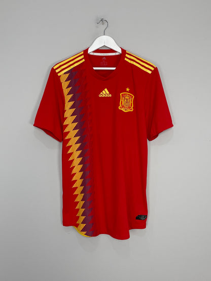 Image of the Spain shirt from the 2018/19 season
