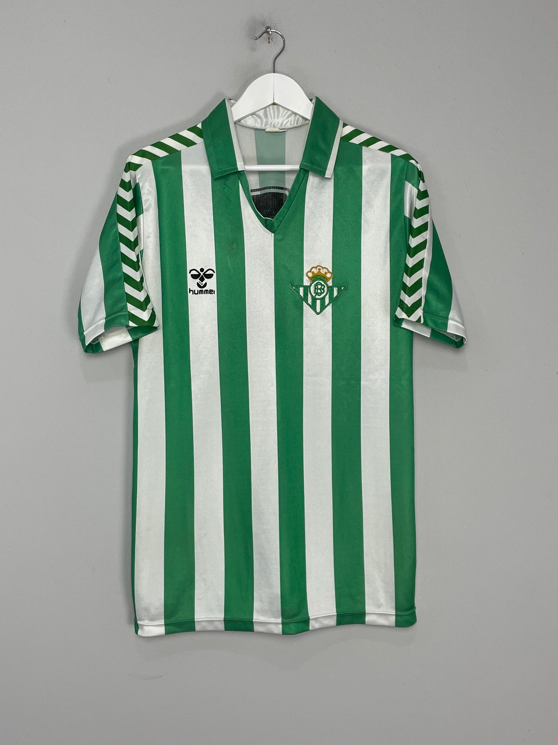 Shop 1988/90 REAL BETIS #3 HOME SHIRT (L) HUMMEL, classic football shirts, vintage football shirts & retro soccer jerseys at Cult Kits