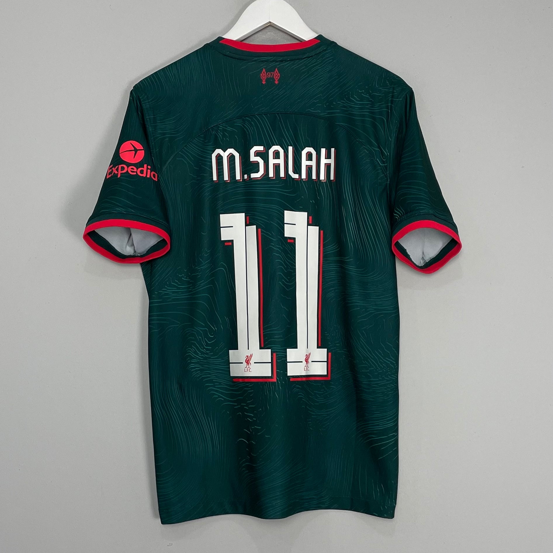 Shop 2022/23 LIVERPOOL M.SALAH #11 THIRD SHIRT (M) NIKE, classic football shirts, vintage football shirts & retro soccer jerseys at Cult Kits