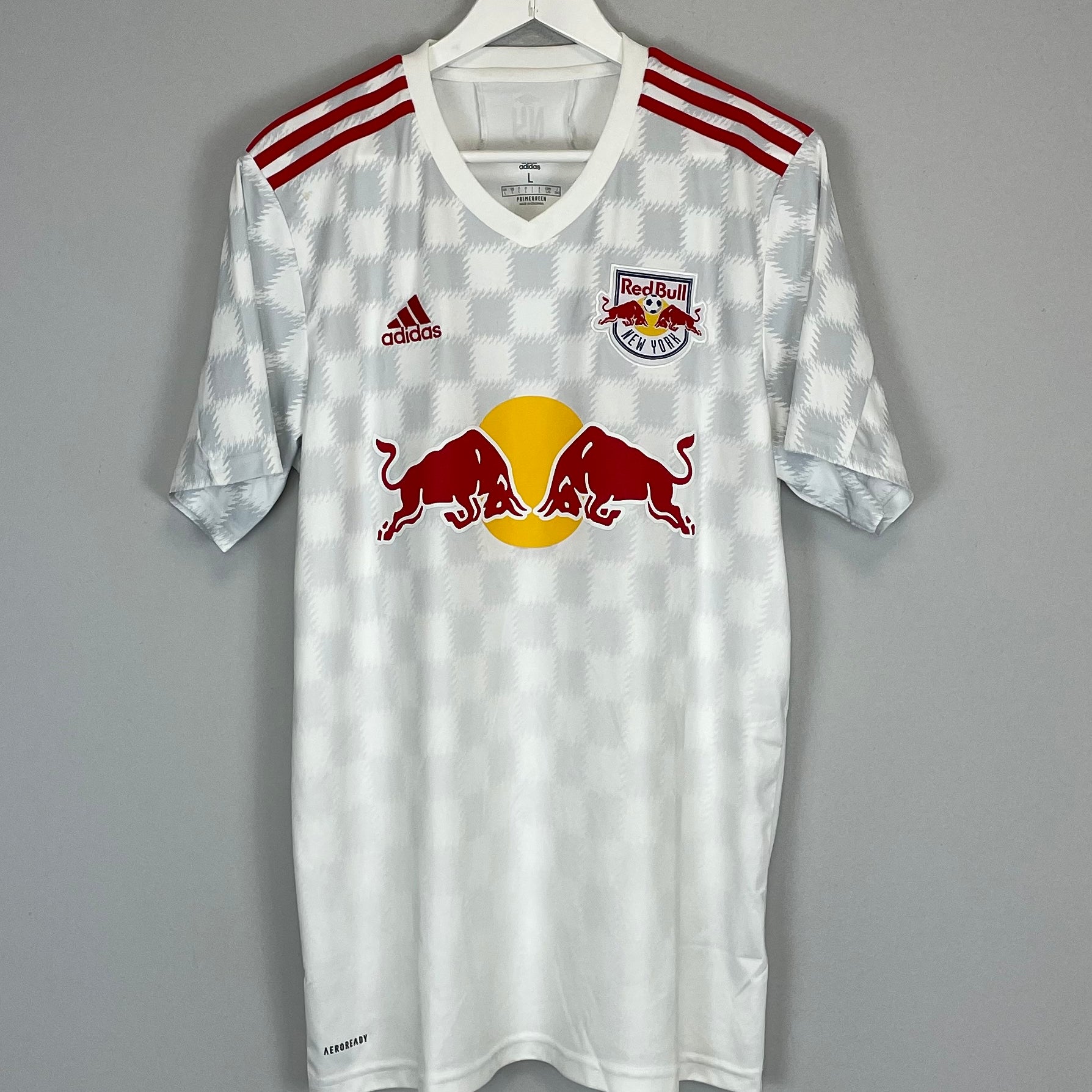 Shop 2021/22 NEW YORK RED BULLS HOME SHIRT (L) ADIDAS, classic football shirts, vintage football shirts & retro soccer jerseys at Cult Kits