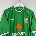 Shop 2001/03 IRELAND HOME SHIRT (XL) UMBRO, classic football shirts, vintage football shirts & retro soccer jerseys at Cult Kits