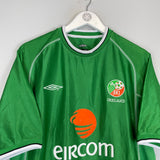 Shop 2001/03 IRELAND HOME SHIRT (XL) UMBRO, classic football shirts, vintage football shirts & retro soccer jerseys at Cult Kits