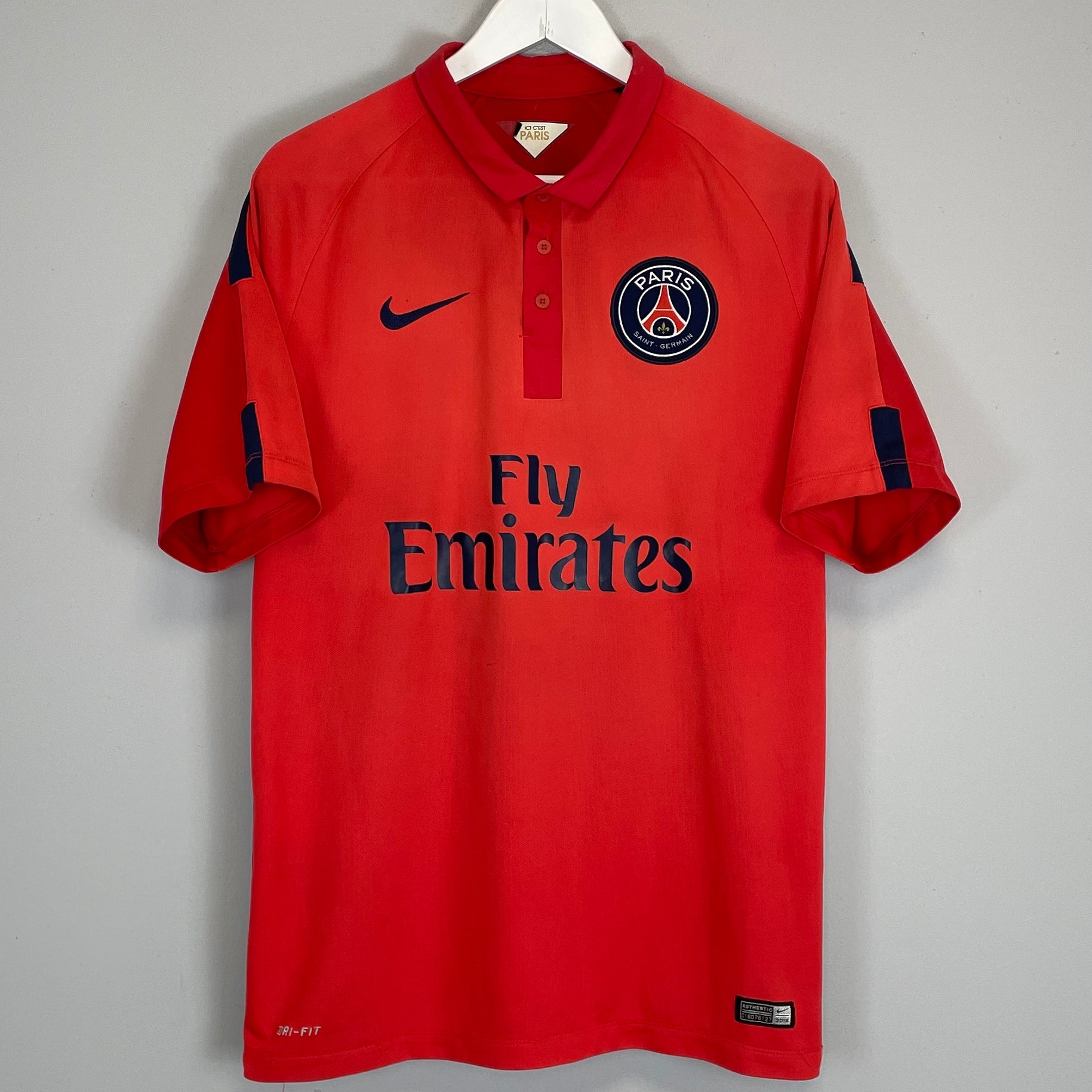 Shop 2014/15 PSG AWAY SHIRT (L) NIKE, classic football shirts, vintage football shirts & retro soccer jerseys at Cult Kits