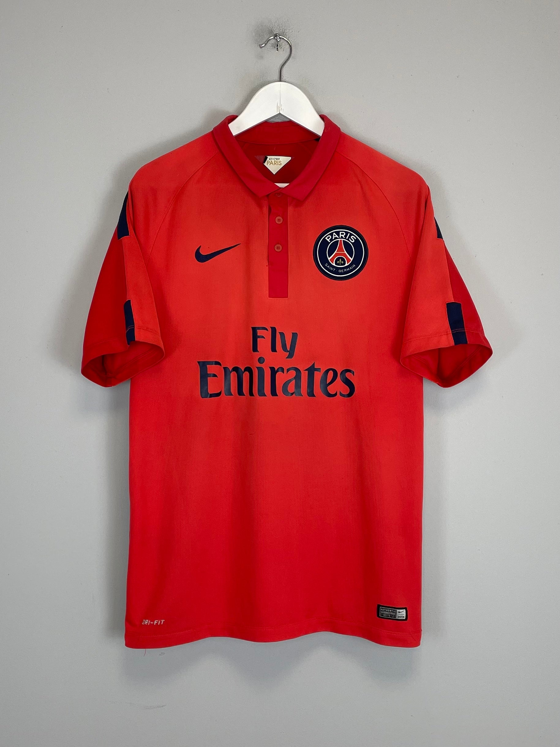 Shop 2014/15 PSG AWAY SHIRT (L) NIKE, classic football shirts, vintage football shirts & retro soccer jerseys at Cult Kits