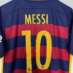Shop 2015/16 BARCELONA MESSI #10 HOME SHIRT (L) NIKE, classic football shirts, vintage football shirts & retro soccer jerseys at Cult Kits
