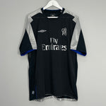Shop 2004/05 CHELSEA DROGBA #15 AWAY SHIRT (XL) UMBRO, classic football shirts, vintage football shirts & retro soccer jerseys at Cult Kits
