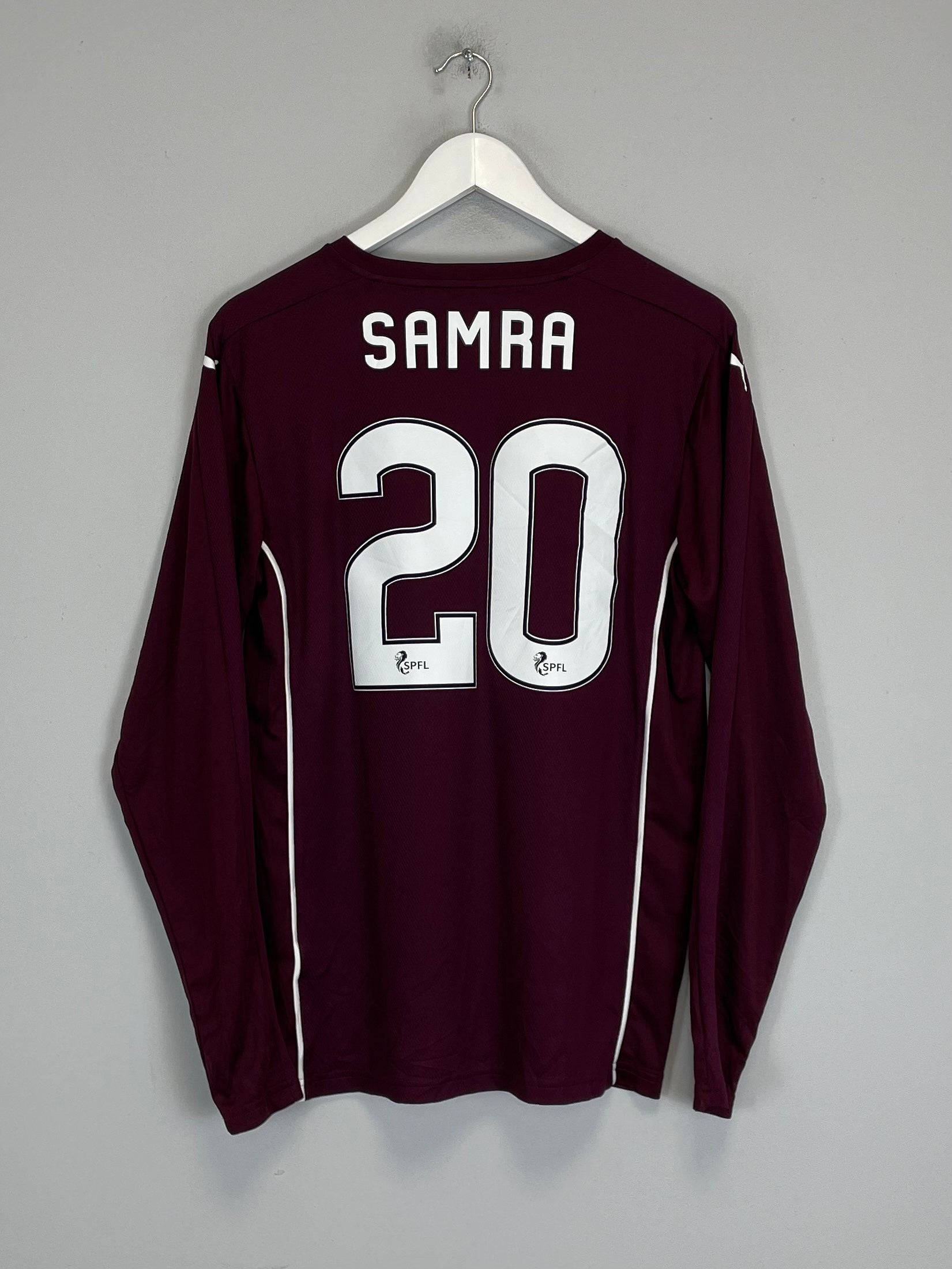 Shop 2016/17 HEARTS SARMA #20 L/S HOME SHIRT (M) PUMA, classic football shirts, vintage football shirts & retro soccer jerseys at Cult Kits