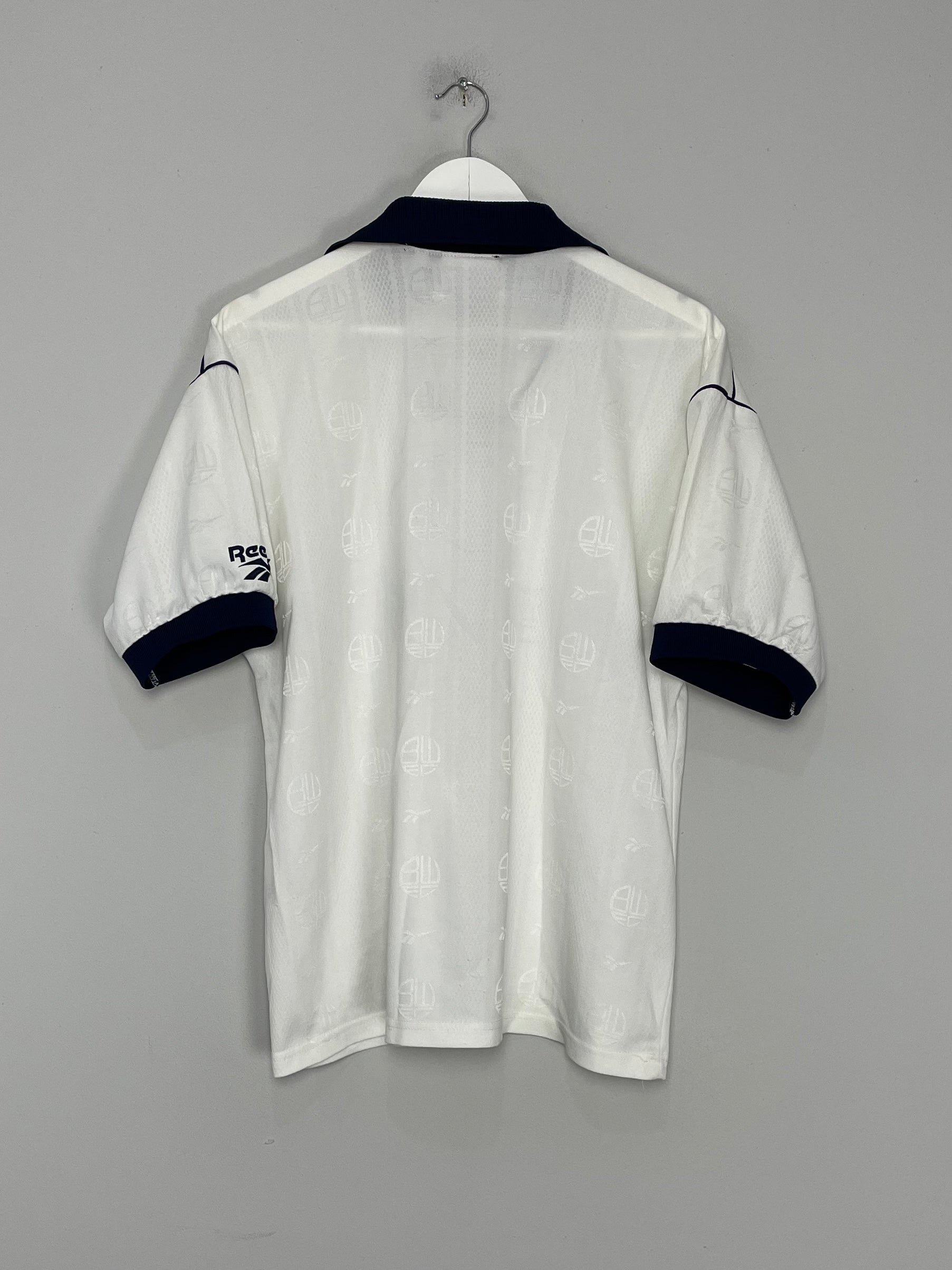 Shop 1995/97 BOLTON WANDERERS HOME SHIRT (M) REEBOK, classic football shirts, vintage football shirts & retro soccer jerseys at Cult Kits
