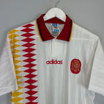 Shop 1994/96 SPAIN AWAY SHIRT (L) ADIDAS, classic football shirts, vintage football shirts & retro soccer jerseys at Cult Kits