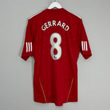 Shop 2010/12 LIVERPOOL GERRARD #8 HOME SHIRT (M) ADIDAS, classic football shirts, vintage football shirts & retro soccer jerseys at Cult Kits