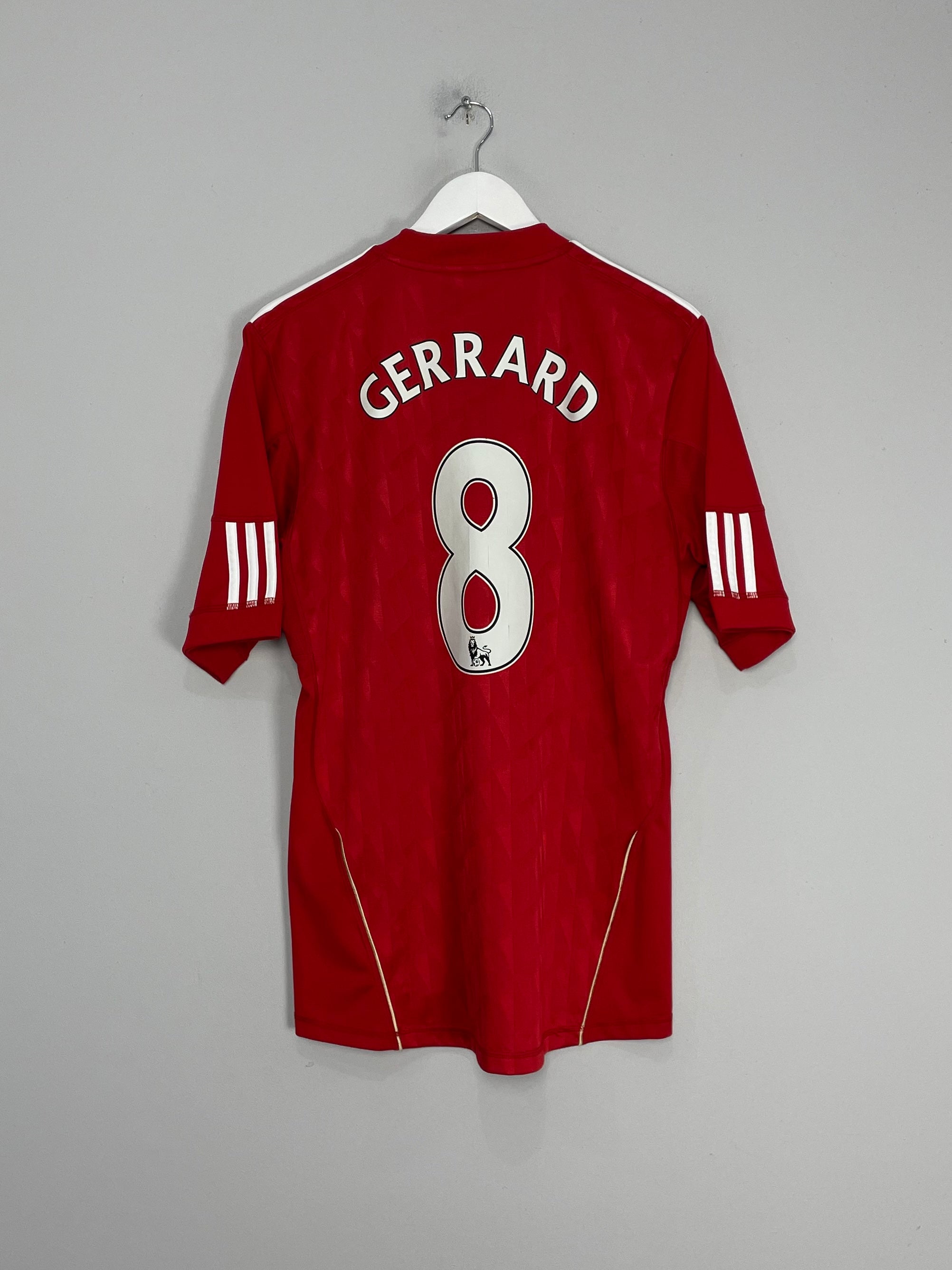 Shop 2010/12 LIVERPOOL GERRARD #8 HOME SHIRT (M) ADIDAS, classic football shirts, vintage football shirts & retro soccer jerseys at Cult Kits