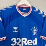 Shop 2019/20 RANGERS HOME SHIRT (XL) HUMMEL, classic football shirts, vintage football shirts & retro soccer jerseys at Cult Kits