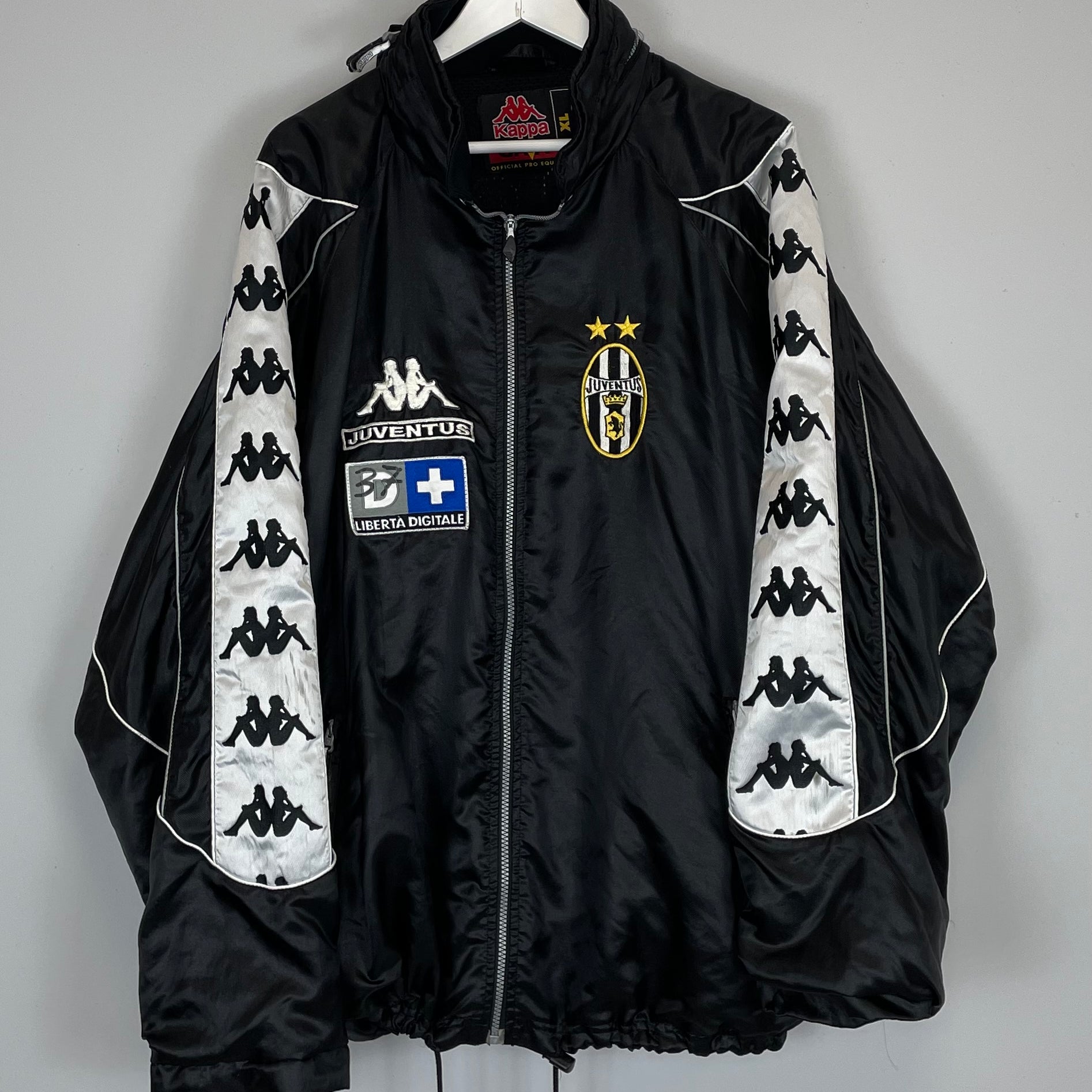 Shop 1998/99 JUVENTUS *PLAYER ISSUE* JACKET (XL) KAPPA, classic football shirts, vintage football shirts & retro soccer jerseys at Cult Kits