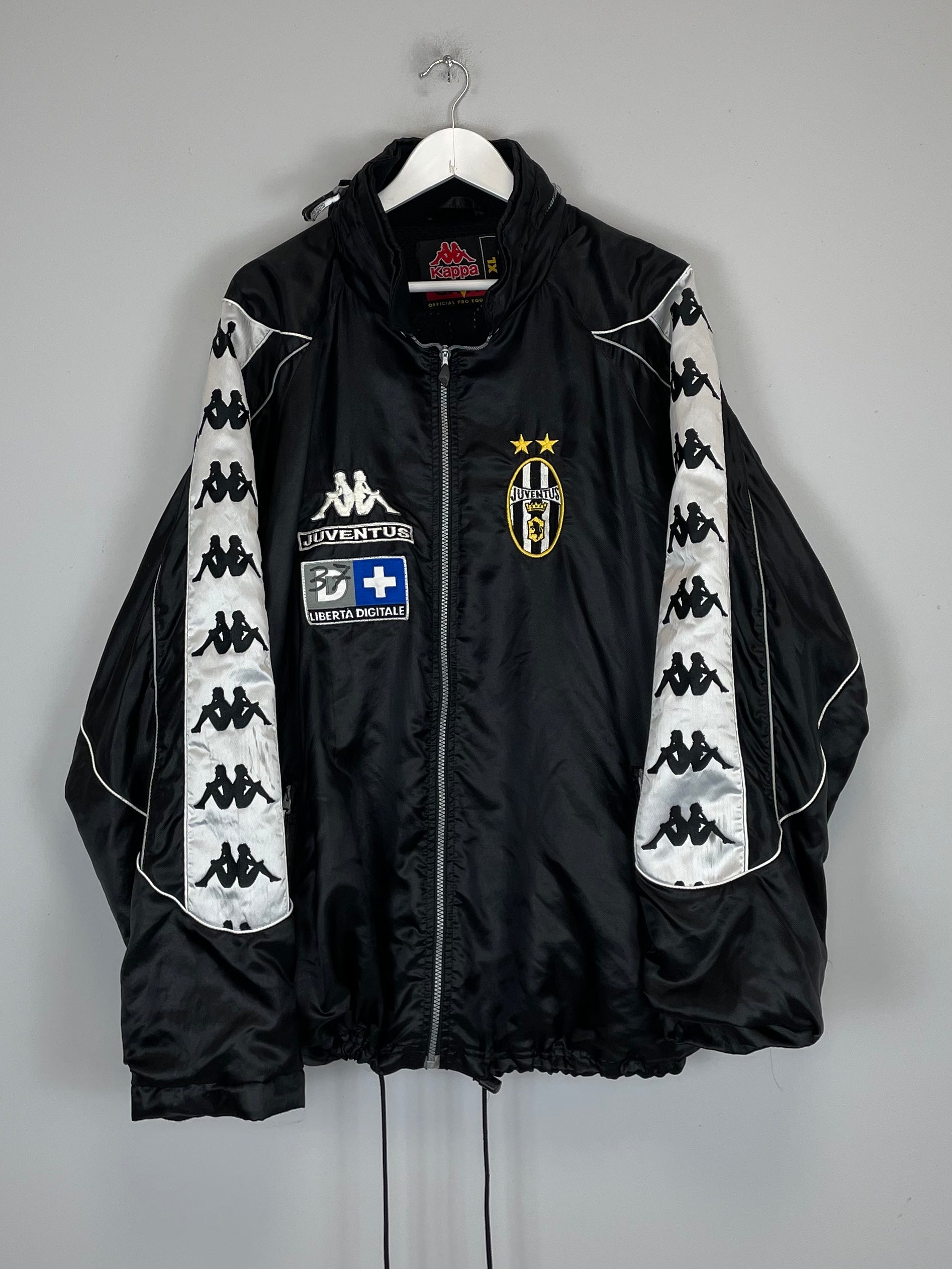 Shop 1998/99 JUVENTUS *PLAYER ISSUE* JACKET (XL) KAPPA, classic football shirts, vintage football shirts & retro soccer jerseys at Cult Kits