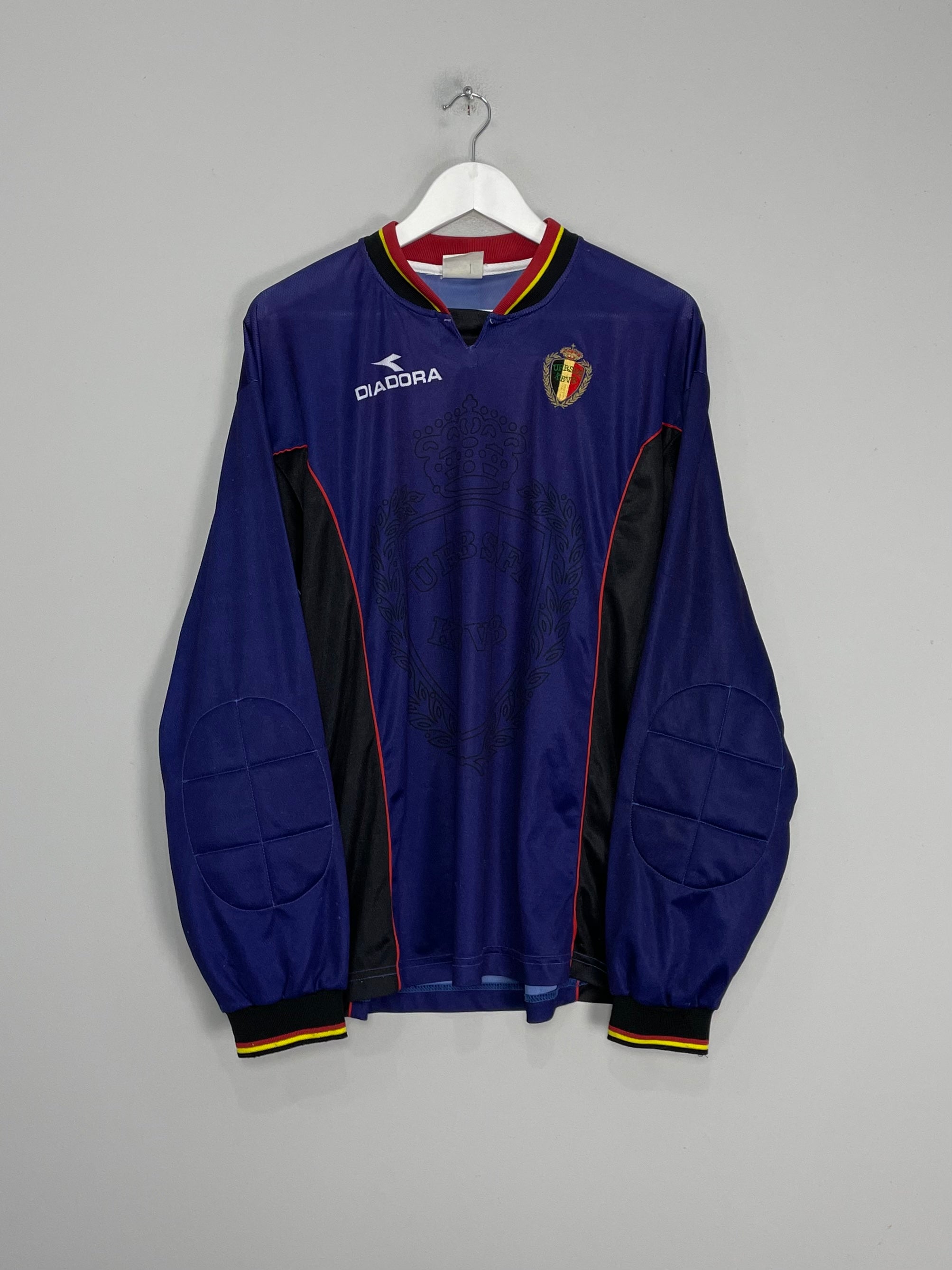 Shop 1998/99 BELGIUM GK SHIRT (M) DIADORA, classic football shirts, vintage football shirts & retro soccer jerseys at Cult Kits