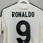 Shop 2009/10 REAL MADRID RONALDO #9 HOME SHIRT (S) ADIDAS, classic football shirts, vintage football shirts & retro soccer jerseys at Cult Kits