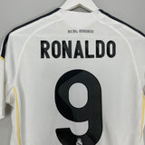 Shop 2009/10 REAL MADRID RONALDO #9 HOME SHIRT (S) ADIDAS, classic football shirts, vintage football shirts & retro soccer jerseys at Cult Kits