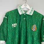Shop 1993/94 MEXICO HOME SHIRT (L) ABA SPORT, classic football shirts, vintage football shirts & retro soccer jerseys at Cult Kits