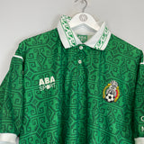 Shop 1993/94 MEXICO HOME SHIRT (L) ABA SPORT, classic football shirts, vintage football shirts & retro soccer jerseys at Cult Kits