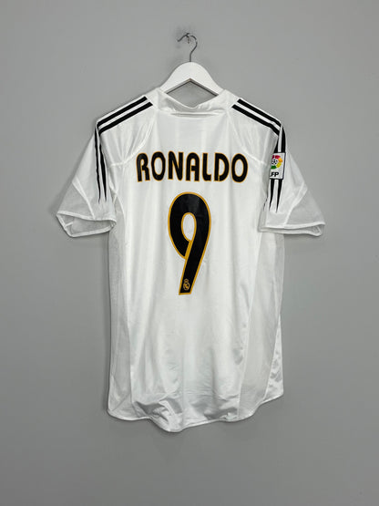 2004/05 REAL MADRID RONALDO #9 *PLAYER ISSUE* HOME SHIRT (M) ADIDAS