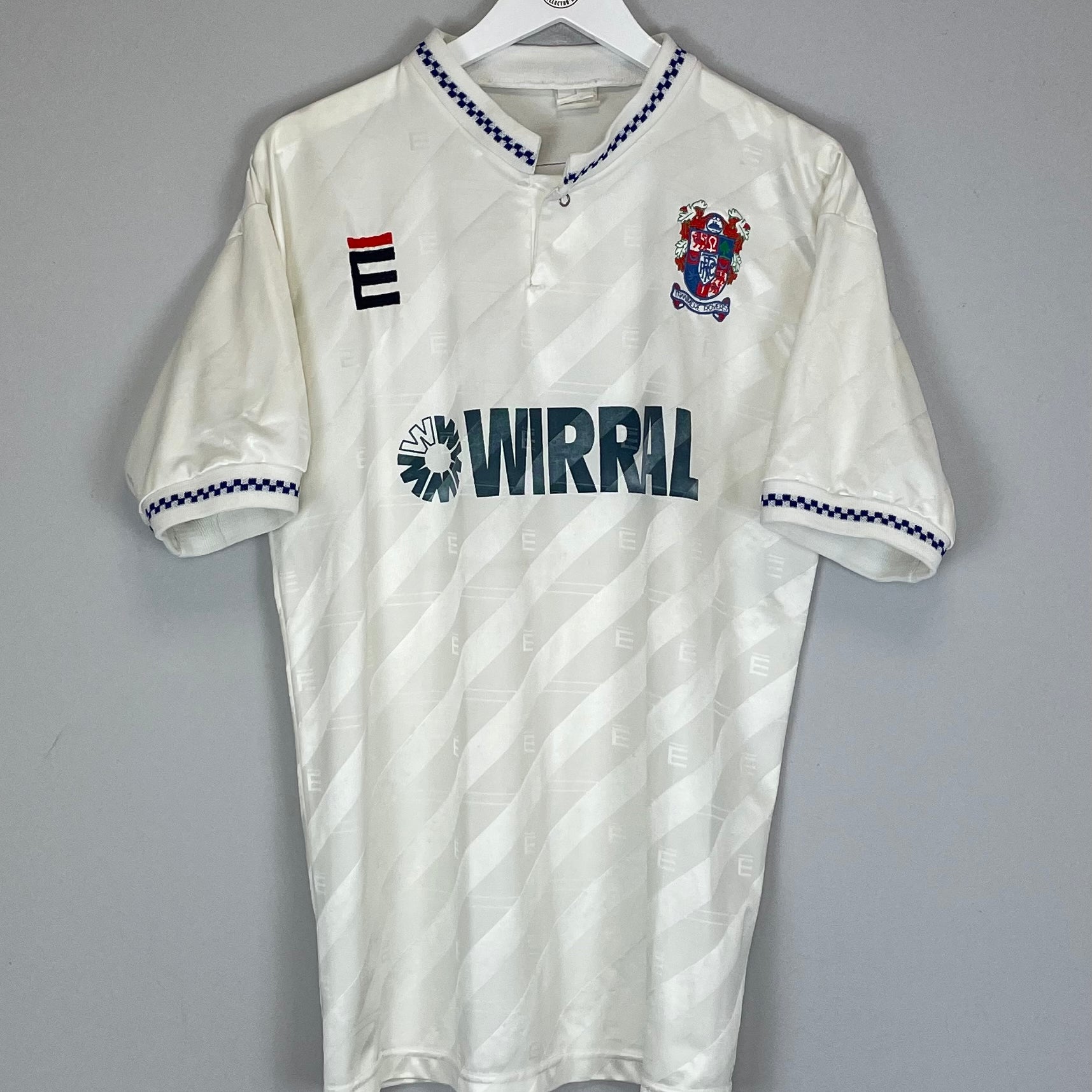 Shop 1989/91 TRANMERE ROVERS #5 *MATCH ISSUE* HOME SHIRT (L), classic football shirts, vintage football shirts & retro soccer jerseys at Cult Kits