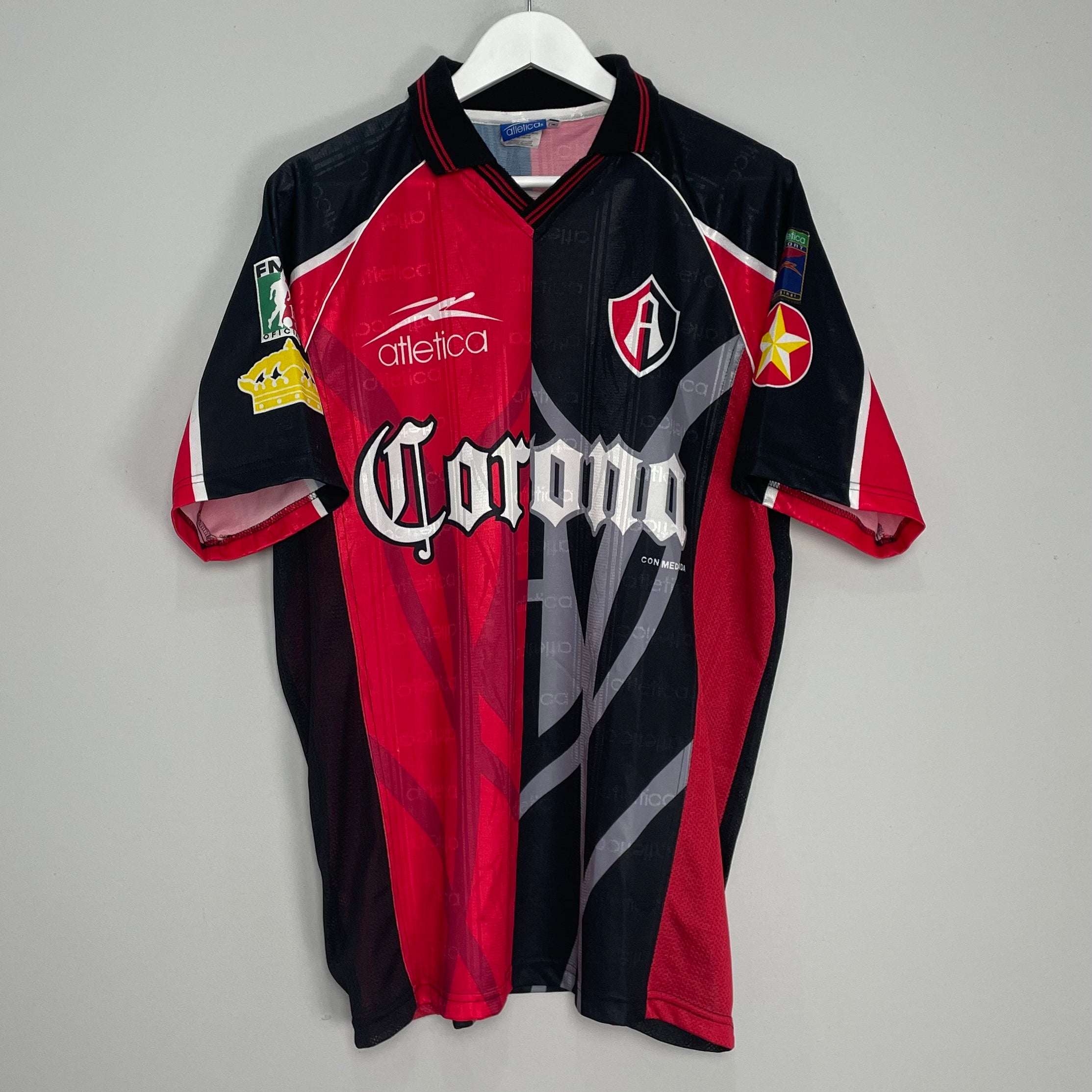 Shop 1998/99 ATLAS HOME SHIRT (M) ATLETICA, classic football shirts, vintage football shirts & retro soccer jerseys at Cult Kits