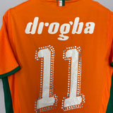 Shop 2008/09 IVORY COAST DROGBA #11 HOME SHIRT (S) PUMA, classic football shirts, vintage football shirts & retro soccer jerseys at Cult Kits