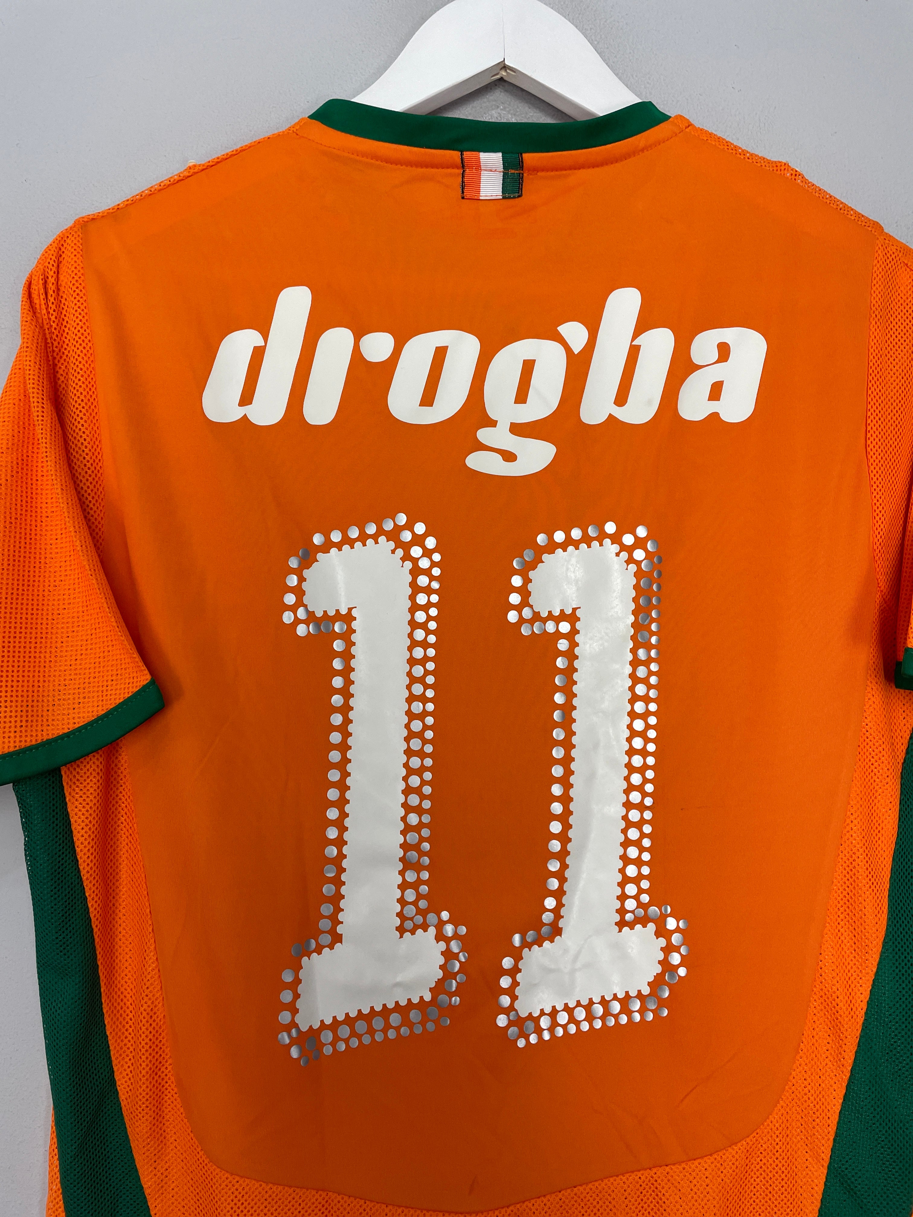 Shop 2008/09 IVORY COAST DROGBA #11 HOME SHIRT (S) PUMA, classic football shirts, vintage football shirts & retro soccer jerseys at Cult Kits
