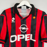 1994/95 AC MILAN HOME SHIRT (L) LOTTO