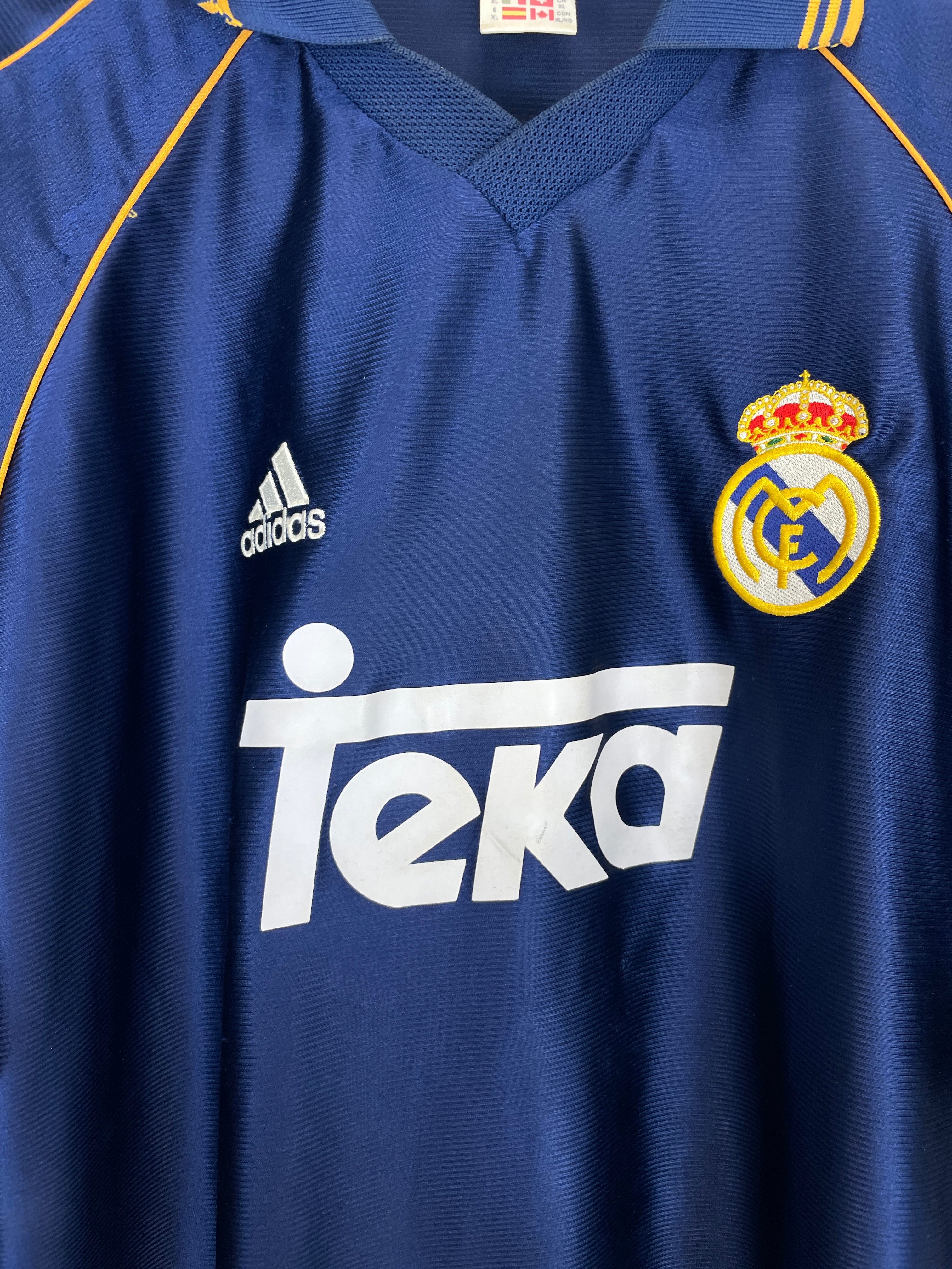 Shop 1998/00 REAL MADRID R.CARLOS #3 AWAY SHIRT (XL) ADIDAS, classic football shirts, vintage football shirts & retro soccer jerseys at Cult Kits