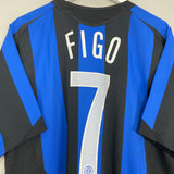 2005/06 INTER MILAN FIGO #7 HOME SHIRT (L) NIKE