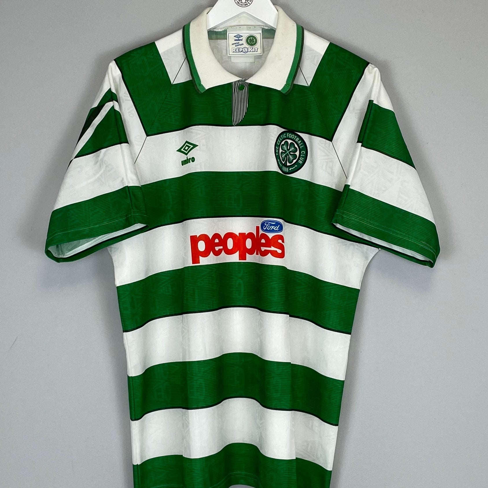 Shop 1991/92 CELTIC HOME SHIRT (XL) UMBRO, classic football shirts, vintage football shirts & retro soccer jerseys at Cult Kits