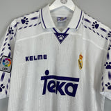 Shop 1994/96 REAL MADRID HOME SHIRT (L) KELME, classic football shirts, vintage football shirts & retro soccer jerseys at Cult Kits