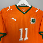 Shop 2008/09 IVORY COAST DROGBA #11 HOME SHIRT (S) PUMA, classic football shirts, vintage football shirts & retro soccer jerseys at Cult Kits