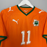 Shop 2008/09 IVORY COAST DROGBA #11 HOME SHIRT (S) PUMA, classic football shirts, vintage football shirts & retro soccer jerseys at Cult Kits