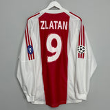 Shop 2003/04 AJAX ZLATAN #7 L/S C/L HOME SHIRT (L) ADIDAS, classic football shirts, vintage football shirts & retro soccer jerseys at Cult Kits