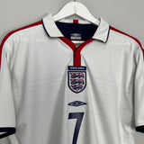 2003/05 ENGLAND BECKHAM #7 HOME SHIRT (M) UMBRO