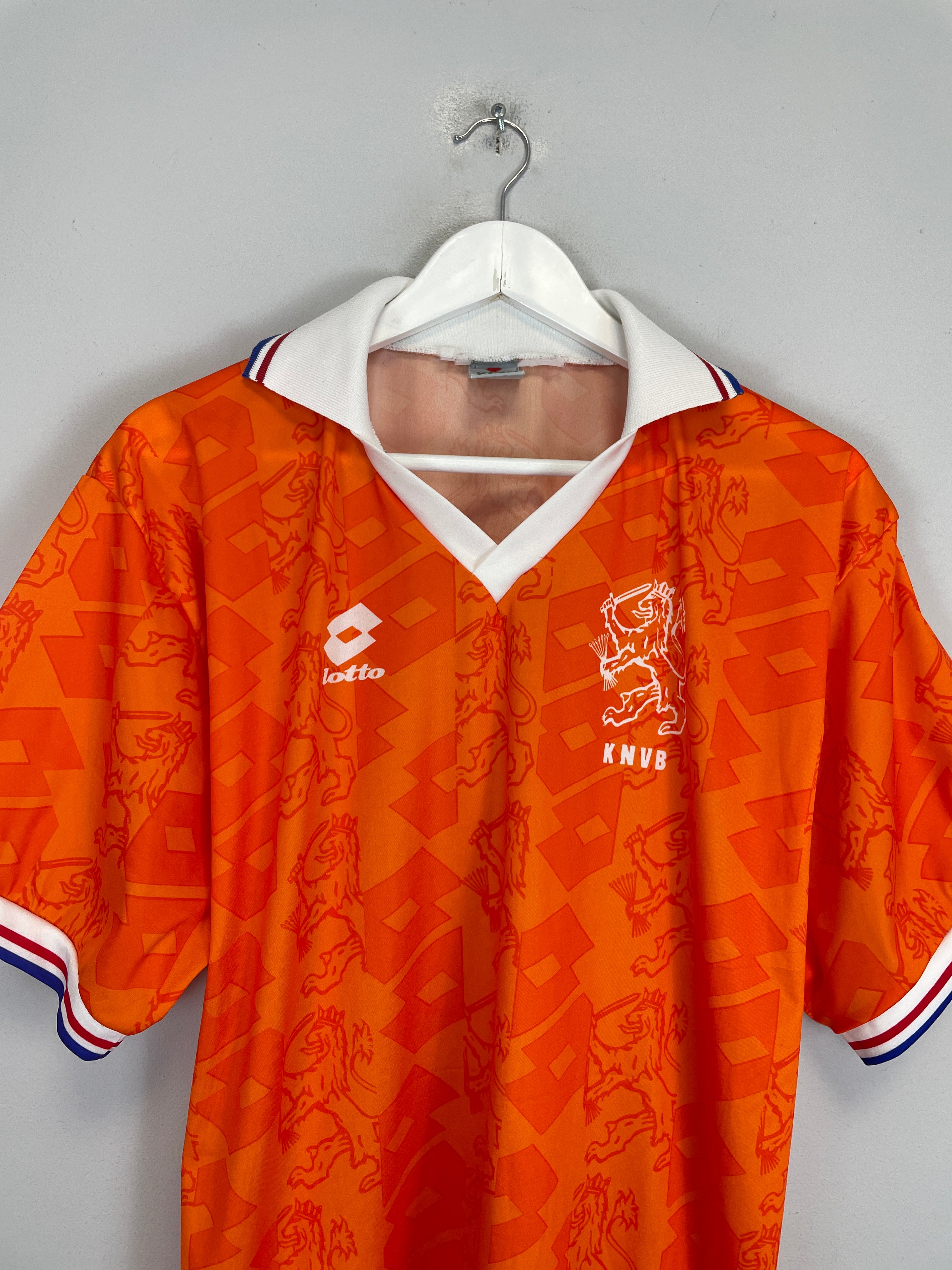 Shop 1994 NETHERLANDS HOME SHIRT (L) LOTTO, classic football shirts, vintage football shirts & retro soccer jerseys at Cult Kits