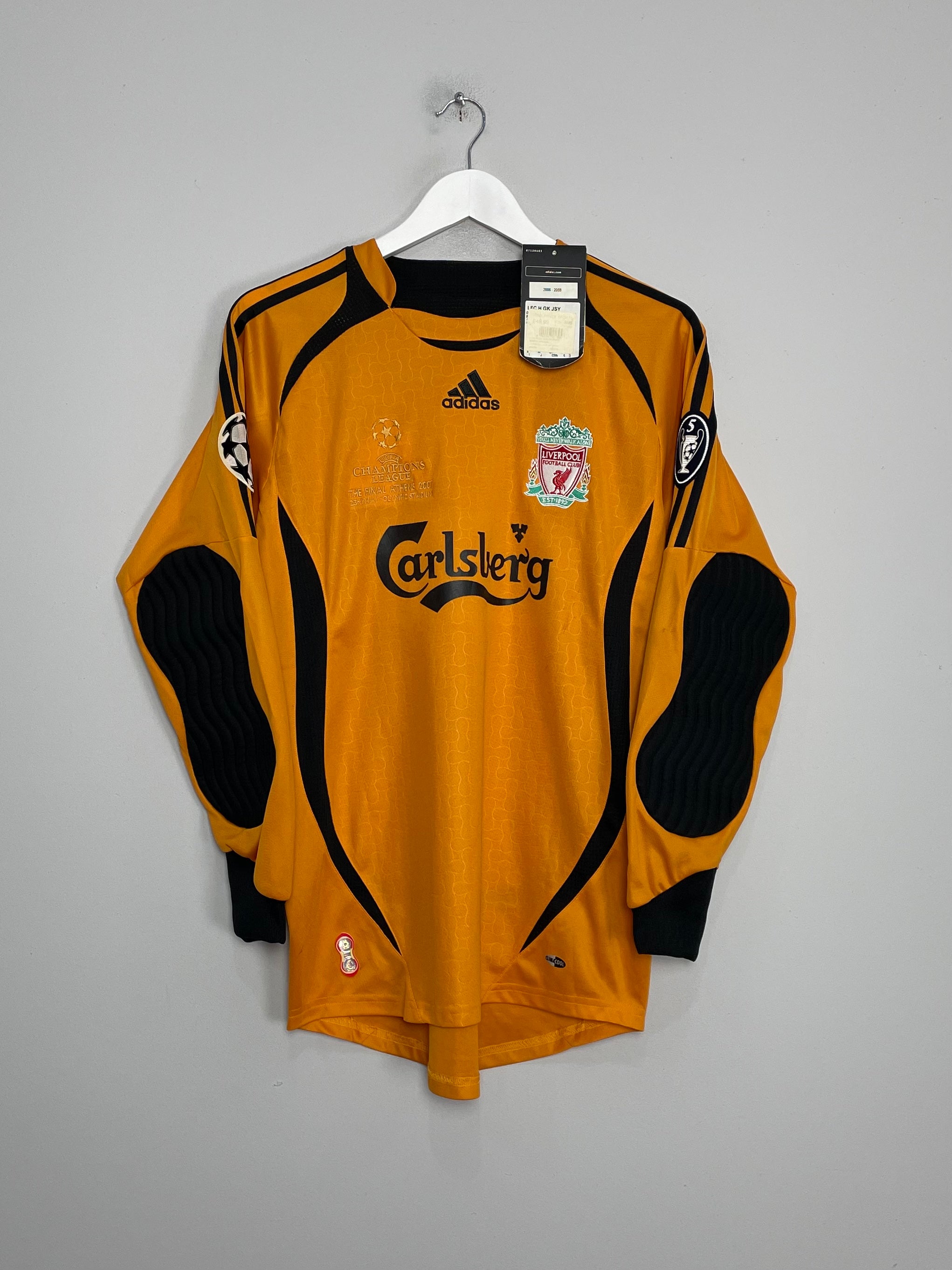 Shop 2006/07 LIVERPOOL REINA #25 *BNWT* C/L FINAL GK SHIRT (S) ADIDAS, classic football shirts, vintage football shirts & retro soccer jerseys at Cult Kits
