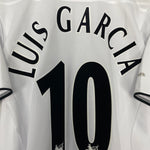 Shop 2003/04 LIVERPOOL LUIS GARCIA #10 AWAY SHIRT (M) REEBOK, classic football shirts, vintage football shirts & retro soccer jerseys at Cult Kits