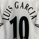 Shop 2003/04 LIVERPOOL LUIS GARCIA #10 AWAY SHIRT (M) REEBOK, classic football shirts, vintage football shirts & retro soccer jerseys at Cult Kits