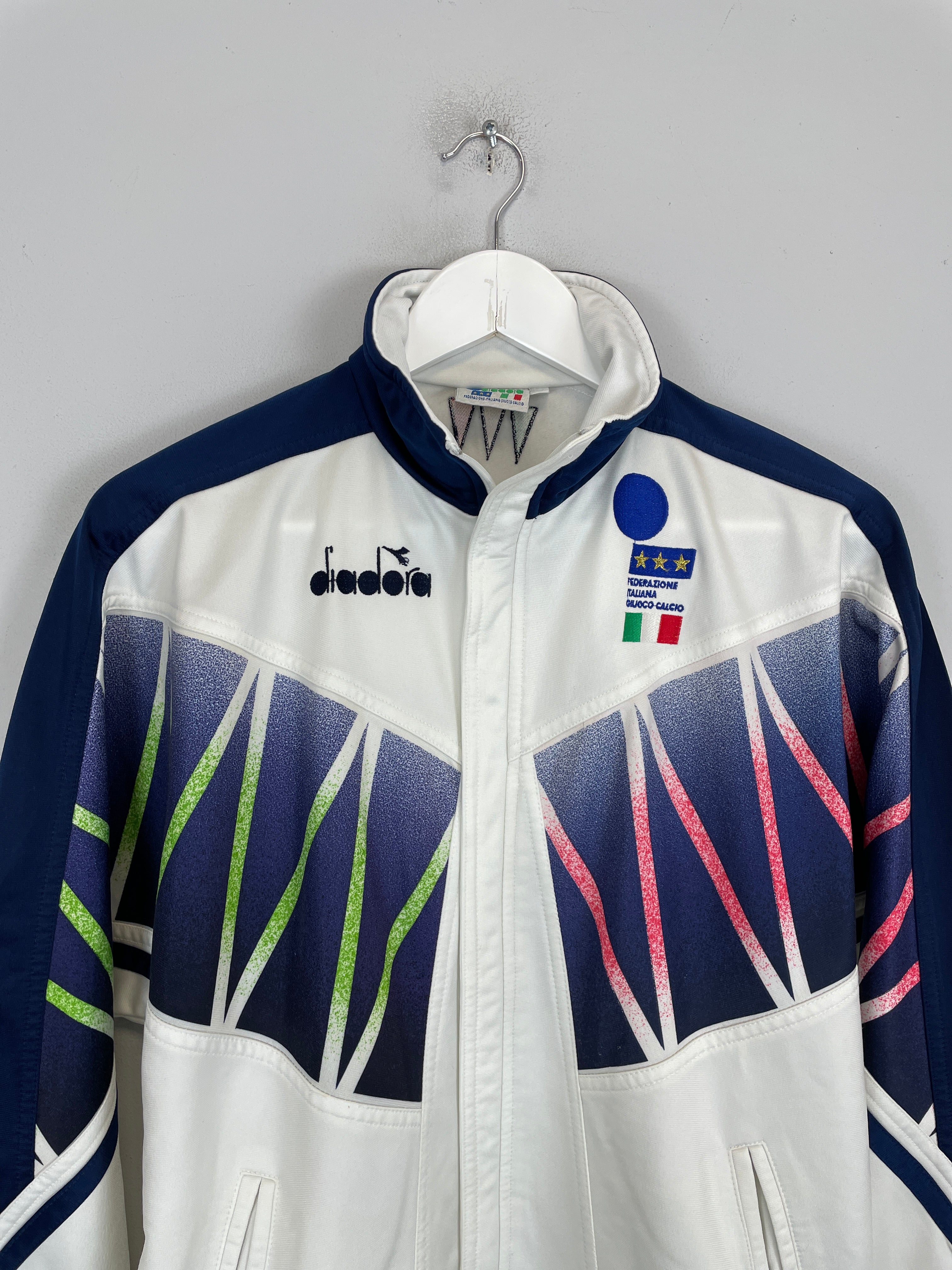 Shop 1994 ITALY TRACK JACKET (S) DIADORA, classic football shirts, vintage football shirts & retro soccer jerseys at Cult Kits