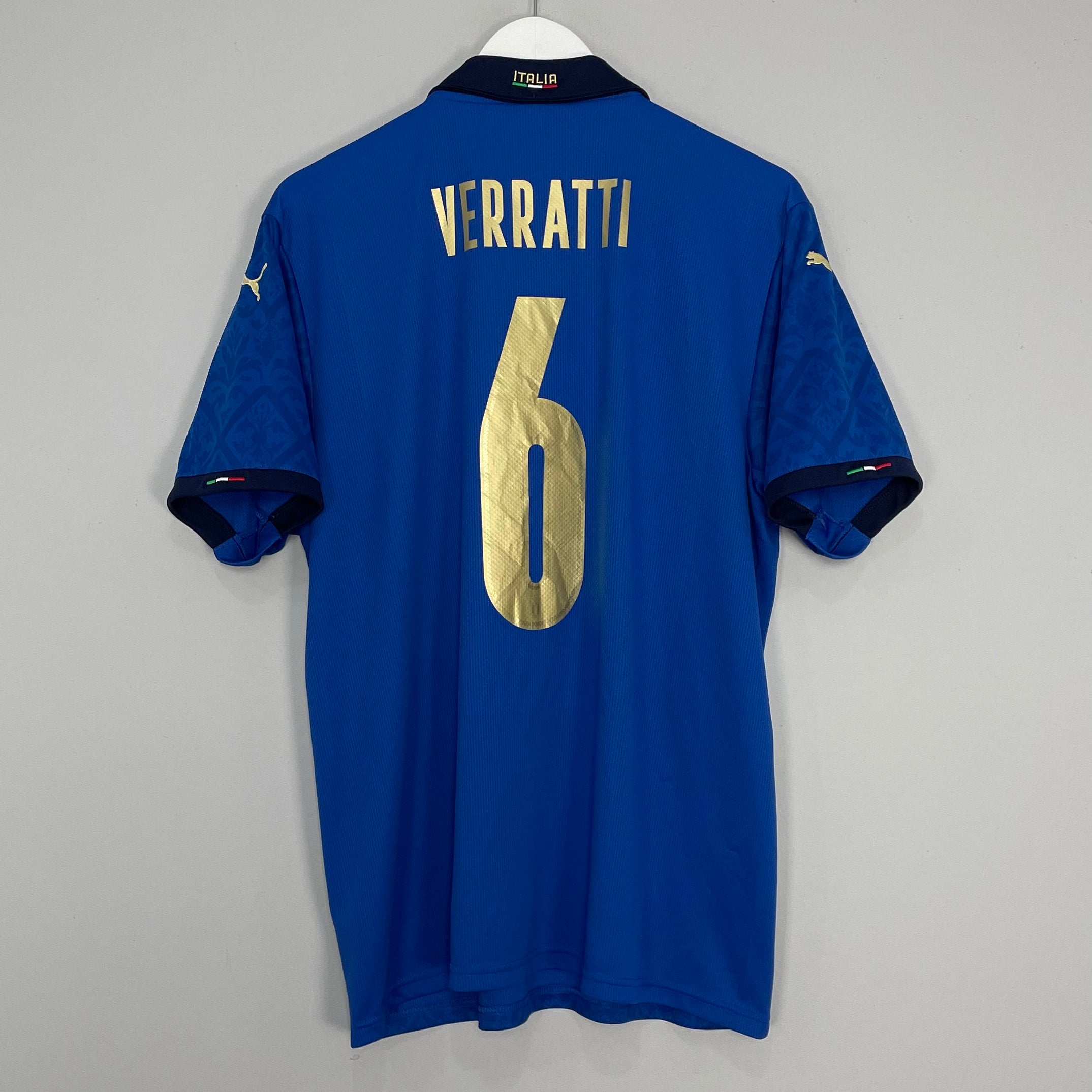 Shop 2020/21 ITALY VERATTI #6 HOME SHIRT (XL) PUMA, classic football shirts, vintage football shirts & retro soccer jerseys at Cult Kits