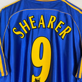 Shop 1998/00 NEWCASLTE UNITED SHEARER #9 AWAY SHIRT (XL) ADIDAS, classic football shirts, vintage football shirts & retro soccer jerseys at Cult Kits