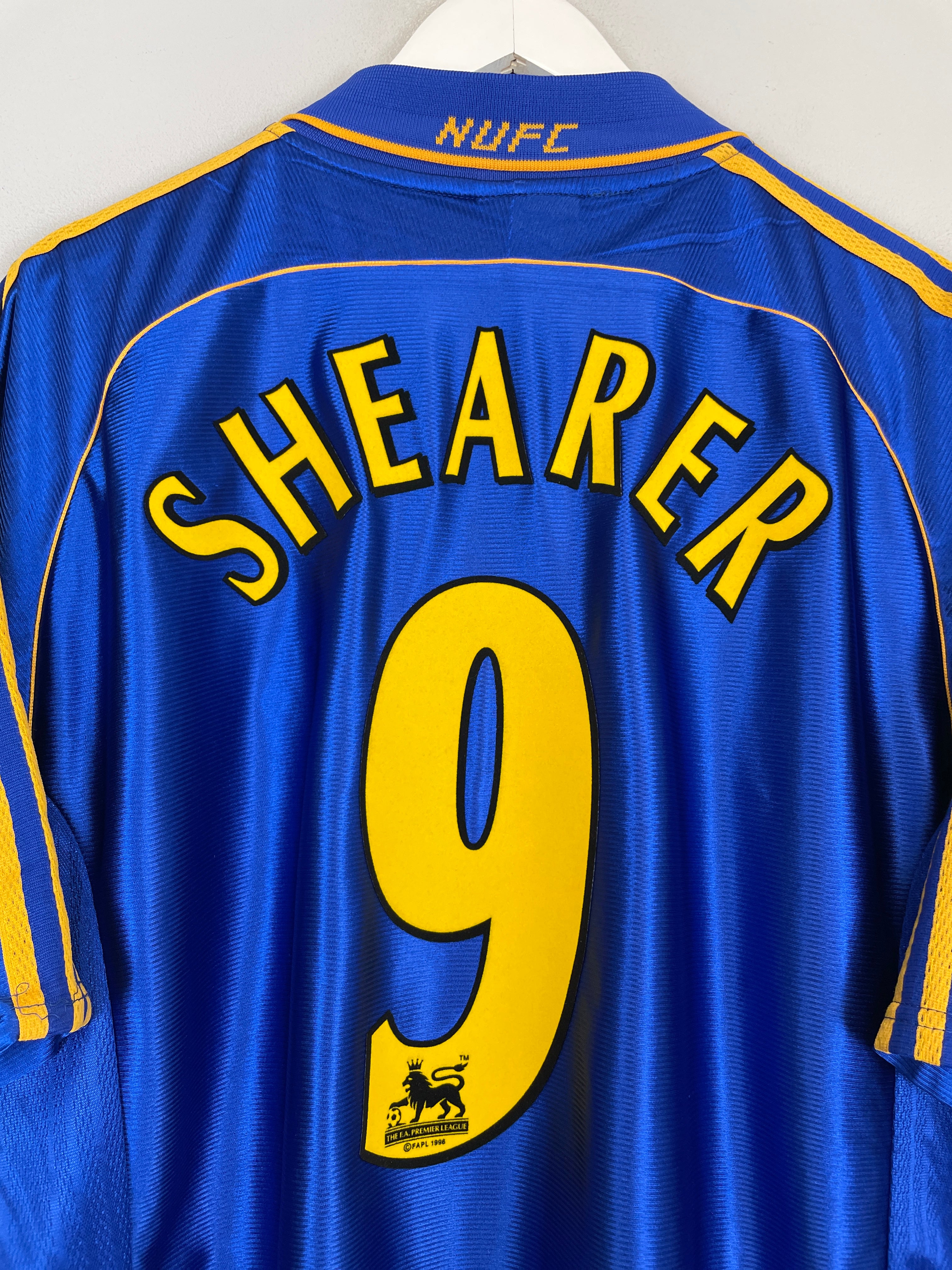 Shop 1998/00 NEWCASLTE UNITED SHEARER #9 AWAY SHIRT (XL) ADIDAS, classic football shirts, vintage football shirts & retro soccer jerseys at Cult Kits
