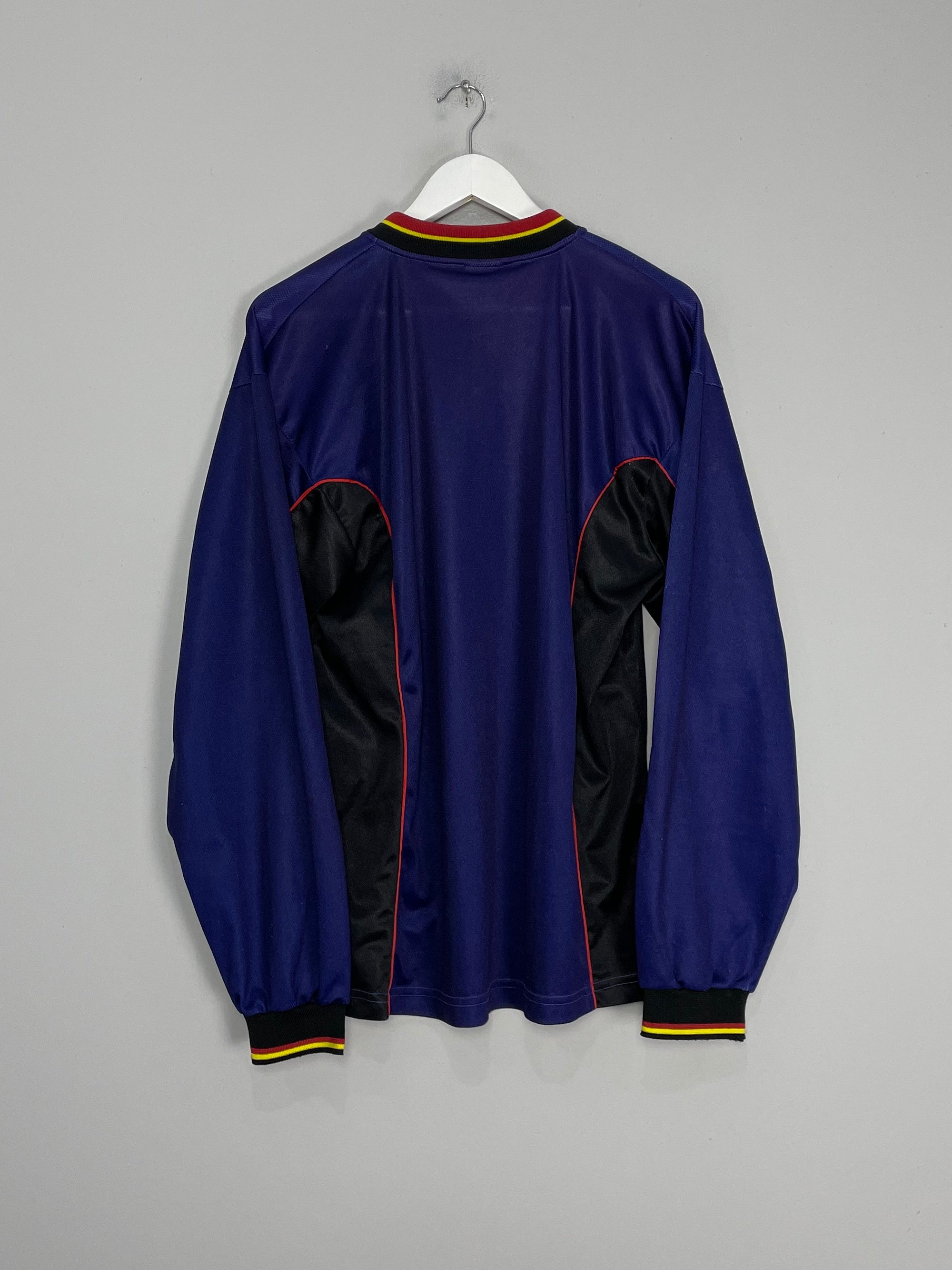 Shop 1998/99 BELGIUM GK SHIRT (M) DIADORA, classic football shirts, vintage football shirts & retro soccer jerseys at Cult Kits