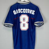 Shop 1997/99 RANGERS GASCOIGNE #8 HOME SHIRT (L) NIKE, classic football shirts, vintage football shirts & retro soccer jerseys at Cult Kits