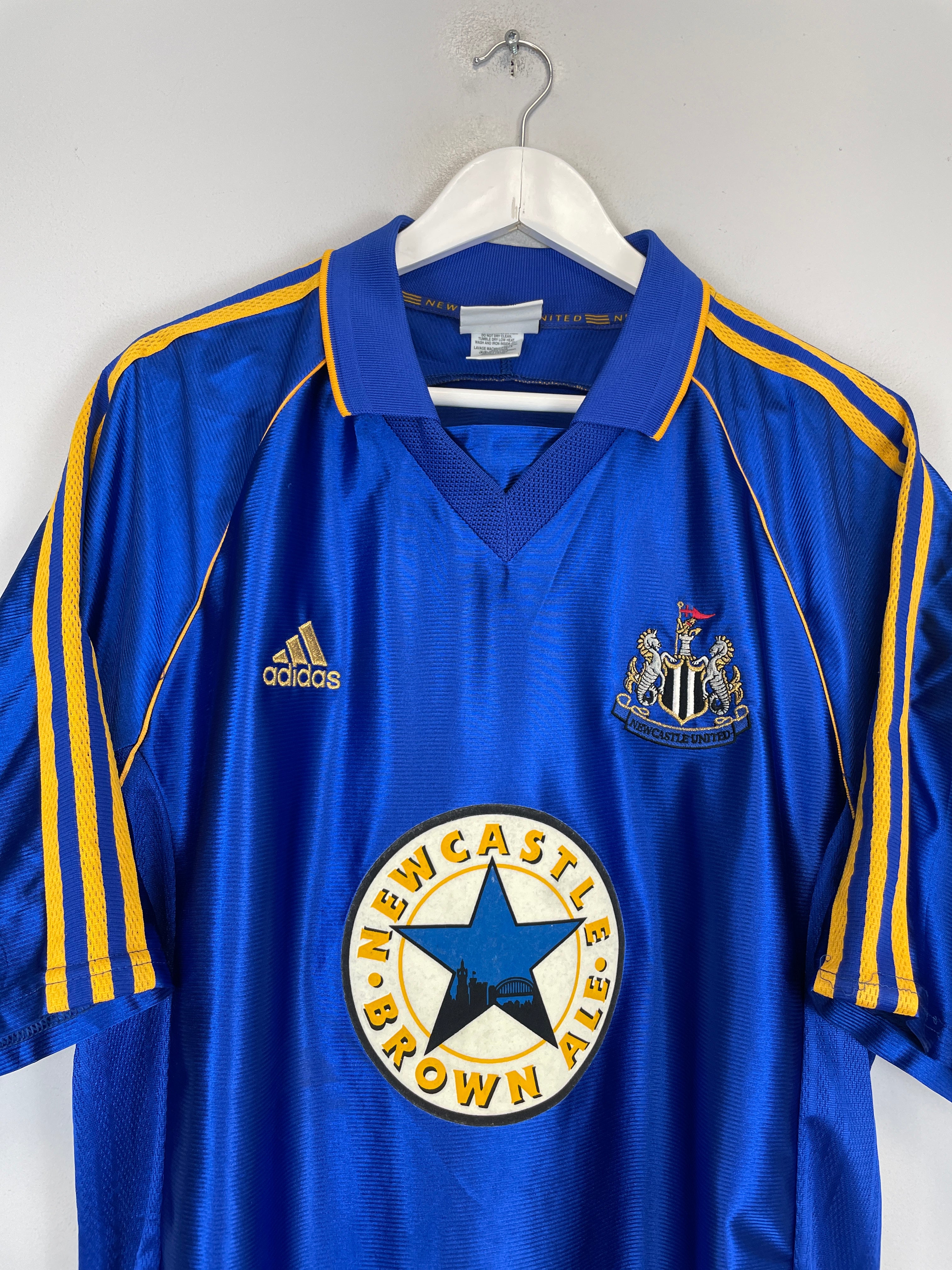Shop 1998/00 NEWCASLTE UNITED SHEARER #9 AWAY SHIRT (XL) ADIDAS, classic football shirts, vintage football shirts & retro soccer jerseys at Cult Kits