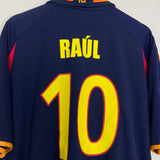 Shop 2000/02 SPAIN RAUL #10 AWAY SHIRT (XL) ADIDAS, classic football shirts, vintage football shirts & retro soccer jerseys at Cult Kits