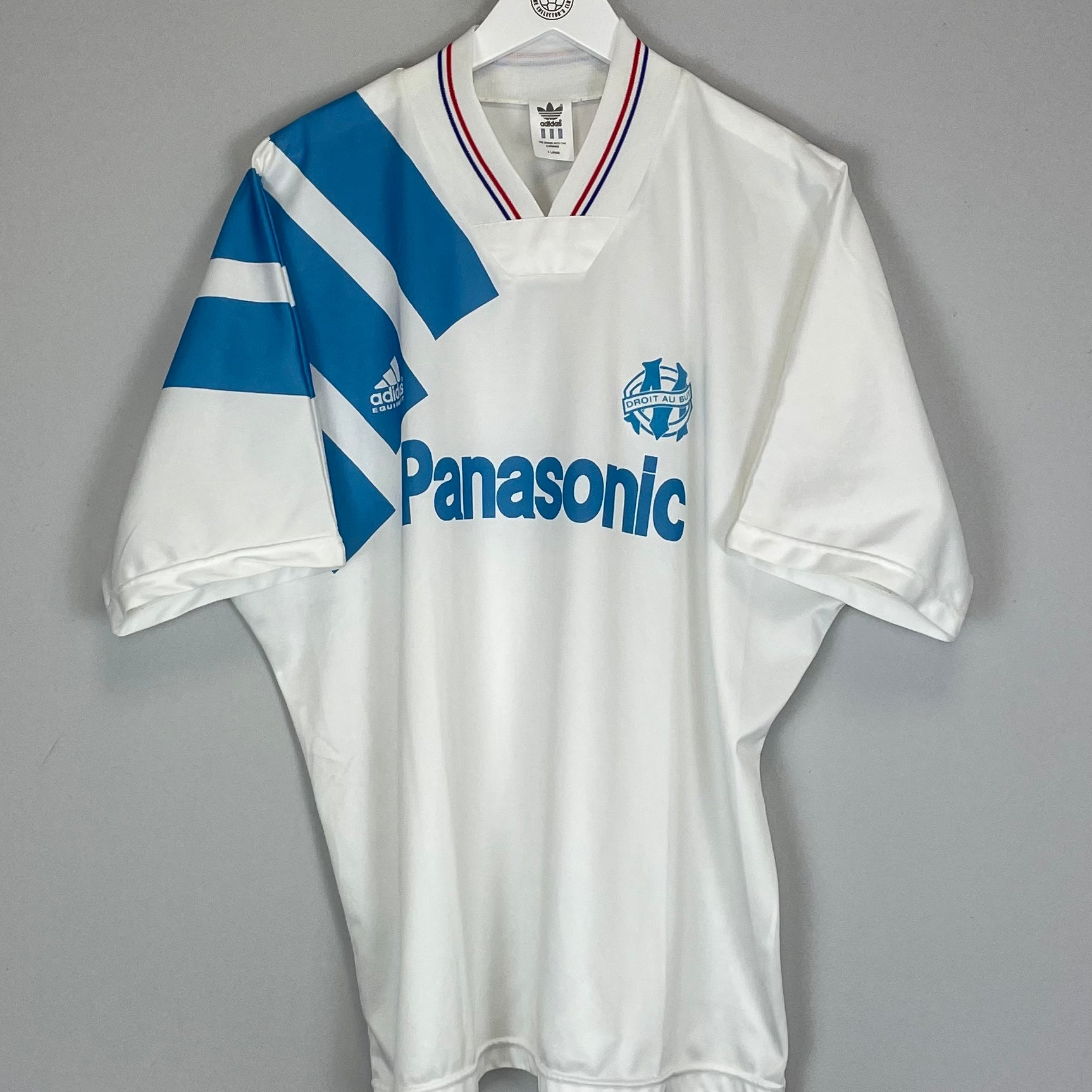 Shop 1991/92 MARSEILLE HOME SHIRT (XL) ADIDAS, classic football shirts, vintage football shirts & retro soccer jerseys at Cult Kits